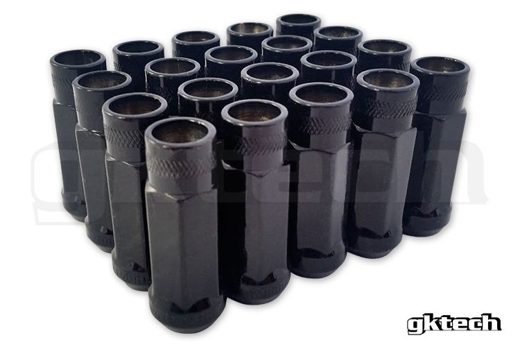 GKTech - PRETO - PORCAS ABERTAS (PACOTE DE 20) (PRETAS)