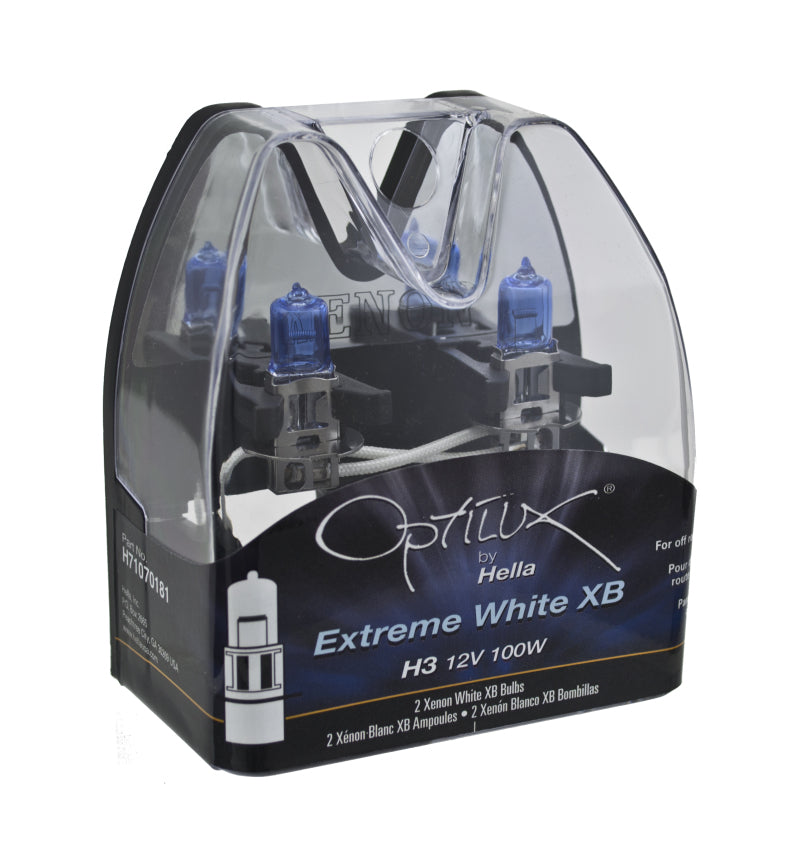 Bombilla Hella Optilux H3 12V / 100W Xenon Blanco XB