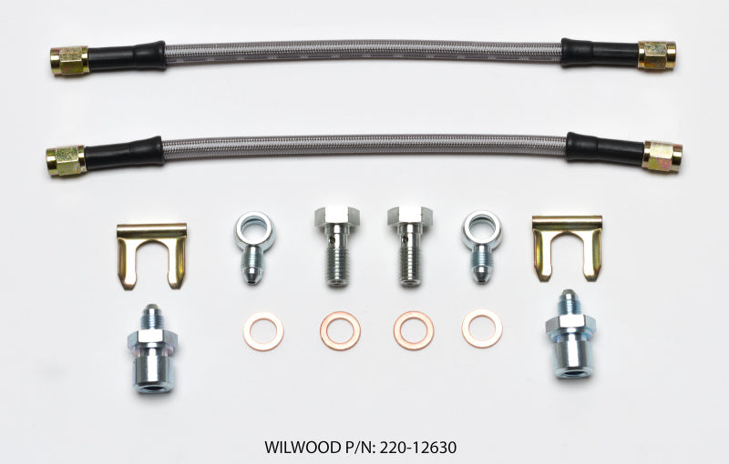 Wilwood Flexline Kit D52 Paquímetro 10 pol. com Banjo 10 mm -3/8-24 Chassi