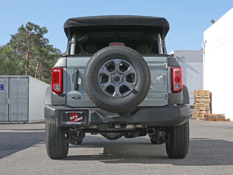 aFe Apollo GT 3in 409 SS Cat-Back Escape 2021 Ford Bronco L4-2.3L (t)/V6-2.7L (tt) com pontas polidas
