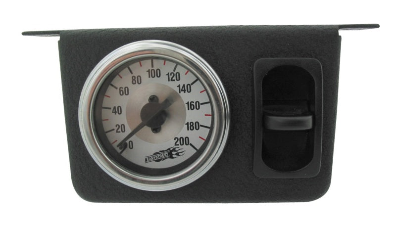 Painel de calibre de agulha única de levantamento de ar com um interruptor de pá - 200 PSI