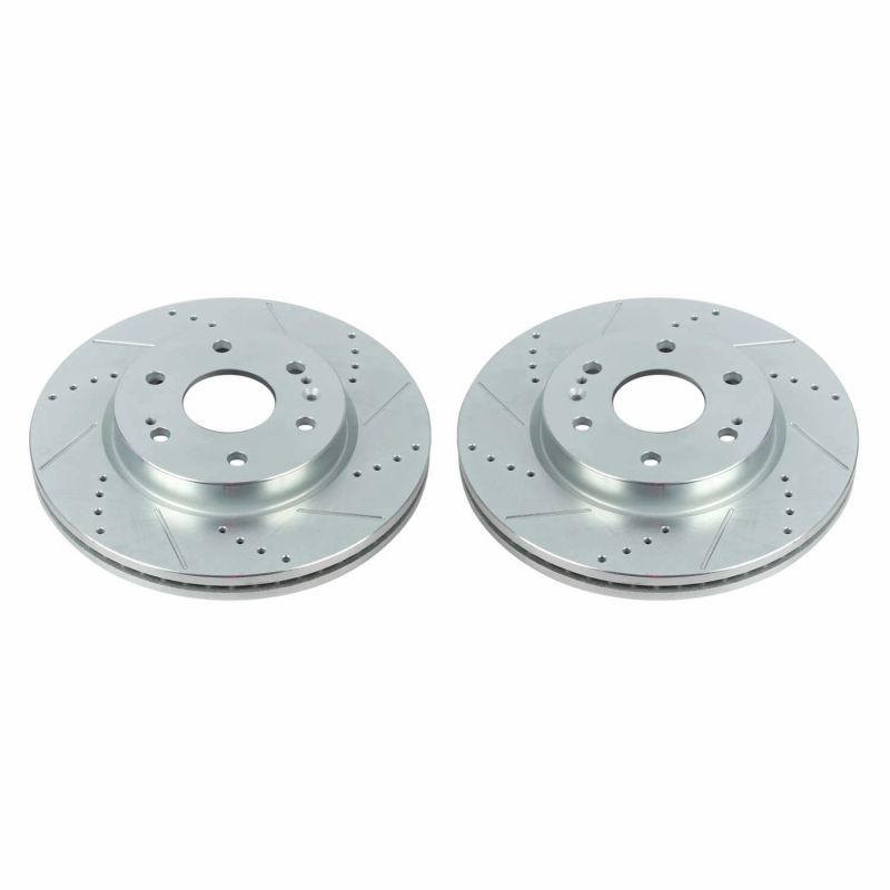 Power Stop 19-20 Chevrolet Silverado 1500 Front Evolution Rotores perforados y ranurados - Par