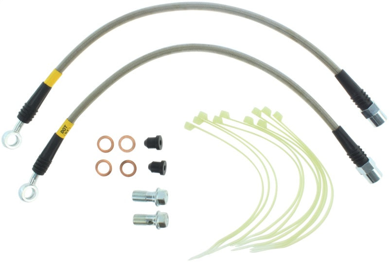 StopTech VW/Audi Juego de latiguillos de freno delanteros de acero inoxidable