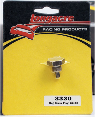 Longacre Racing - Bujão de drenagem magnético para panelas com rosca de 1/2"-20 (33300)