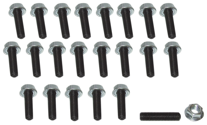 Moroso Honda/Acura/Mazda Rotary/Dodge Neon/Toyota MR2 Kit de pinos de cárter de óleo - 6 mm - aço - conjunto de 22