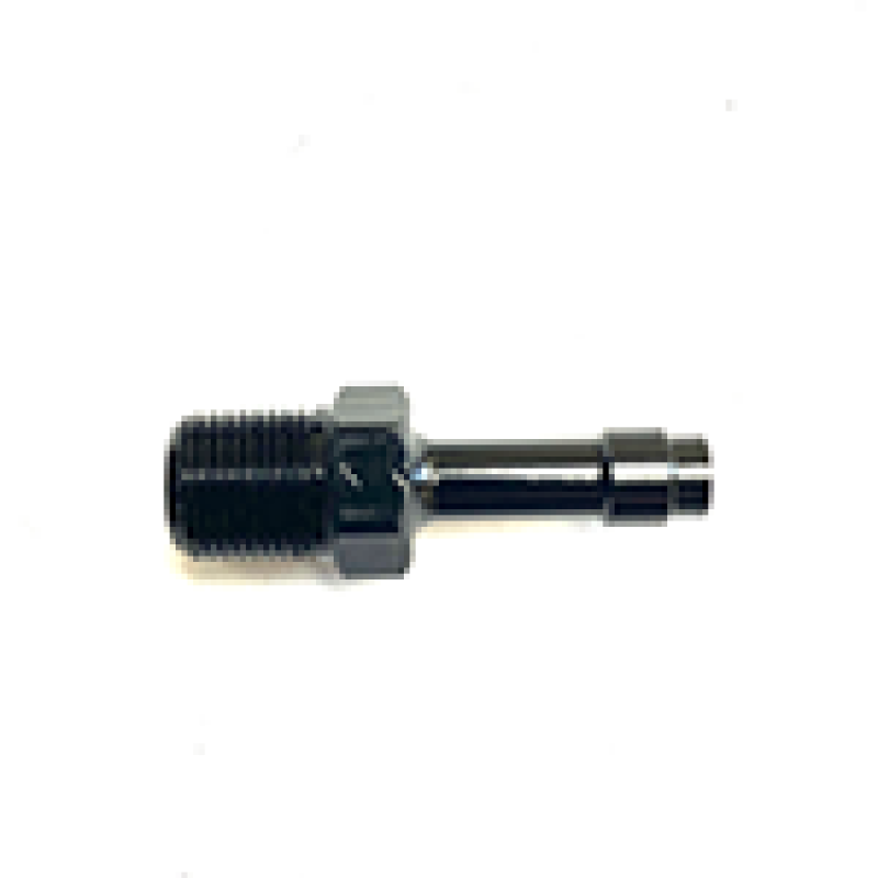 Fragola 1/4 espiga para manguera x 1/8 NPT perfil bajo - negro