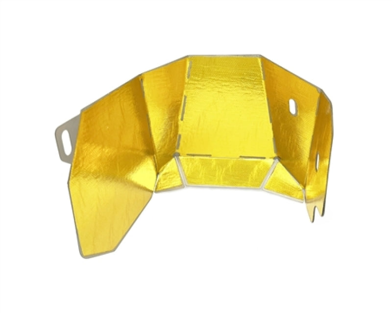 Solução de torque Subaru EJ Stock Location Turbo Heat Sheild com fita térmica reflexiva dourada