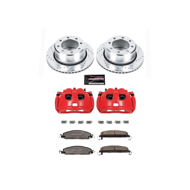 Power Stop 09-10 Dodge Ram 2500 trasero Z36 camión y kit de freno de remolque con pinzas