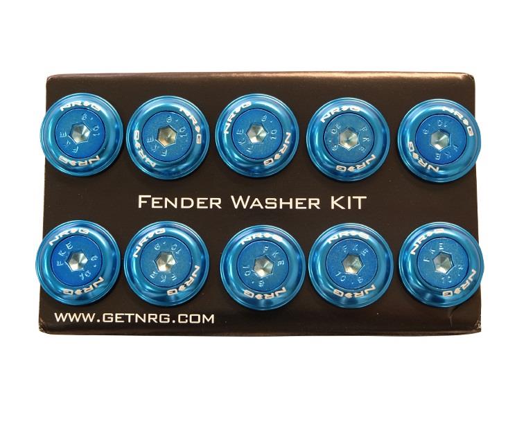 NRG - FENDER WASHER KIT; RIVETS FOR PLASTIC; COLOR MATCHED; SET OF 10