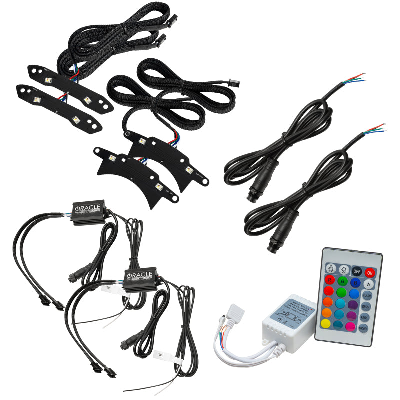 Oracle 15-21 Dodge Challenger RGB+W Headlight DRL Kit - ColorSHIFT w/ Simple Cntrl