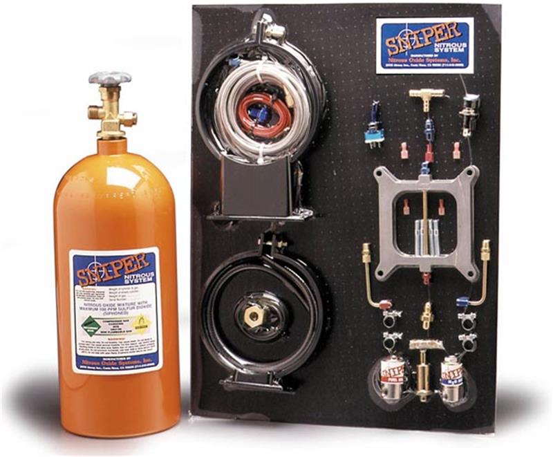 Nitrous Oxide System - NOS Sniper Nitrous System Holley and Edelbrock Squarebore 4-bbl Carbs (07001NOS)