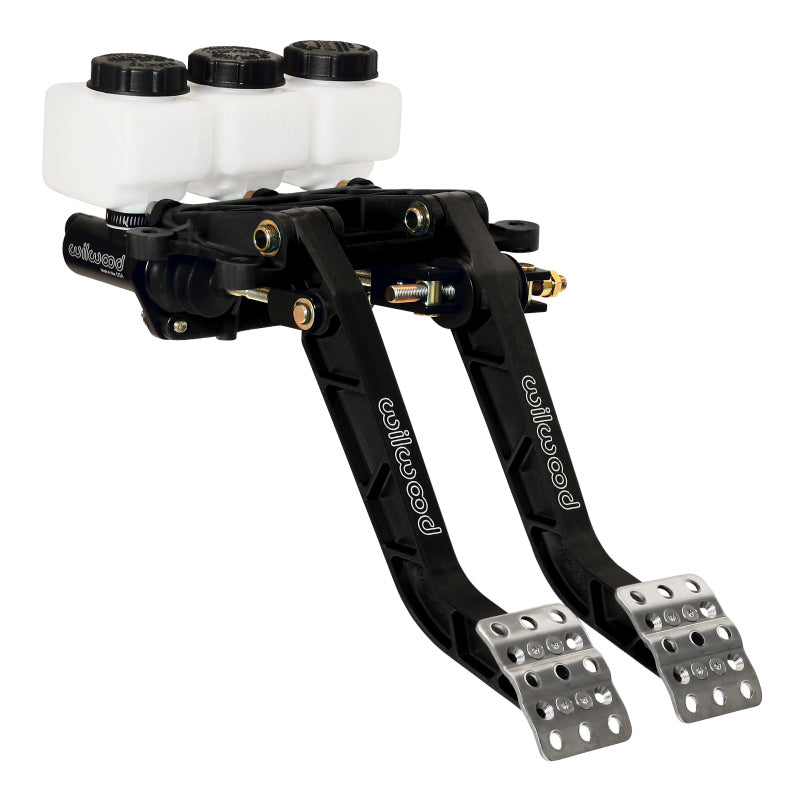 Pedal duplo ajustável Wilwood - freio / embreagem - Fwd. Montagem de balanço - 6,25:1
