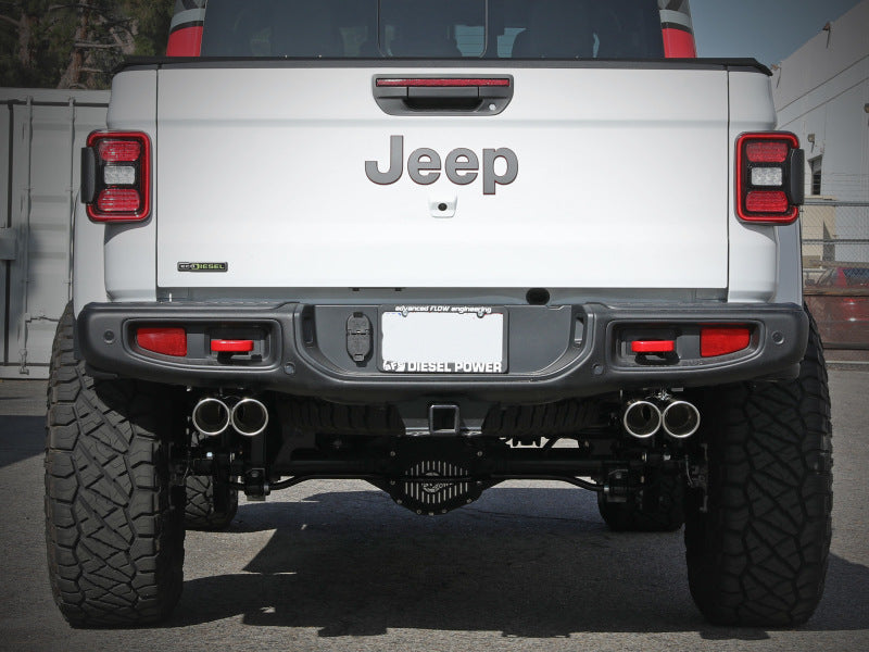 aFe Vulcan Series 3in 304SS Cat-Back 21 Jeep Gladiator V6-3.0L (td) - Ponta polida dupla