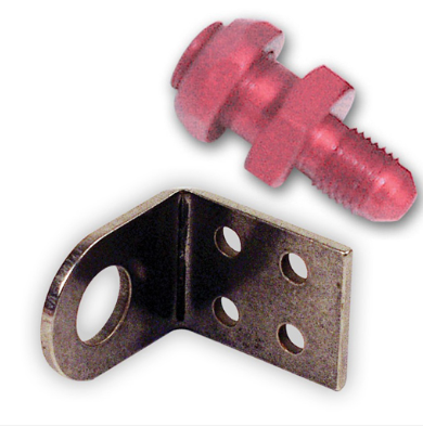 Longacre Racing - Guia de quadro com adaptador de freio 3/16 Inv. Alargamento x 4 AN (45288)