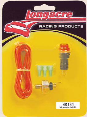 Longacre Racing - Kit de luz de advertência de pressão da água 3 PSI (40141)
