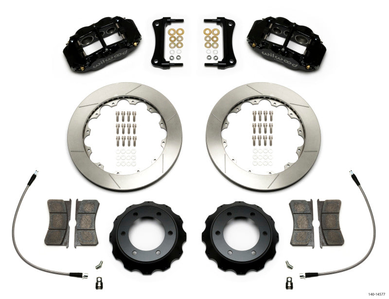 Kit dianteiro Wilwood Narrow Superlite 6R 12,88 pol. Rotor com fenda c/ linhas 05-15 Toyota Tacoma