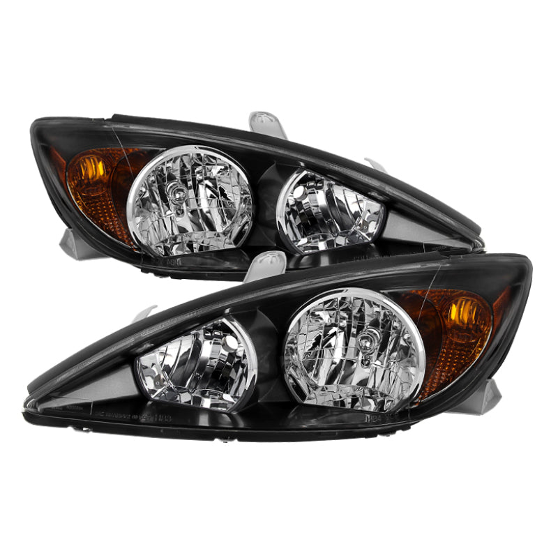 xTune Toyota Camry 2002-2004 OEM Style Headlights -Black HD-JH-TCAM02-AM-BK