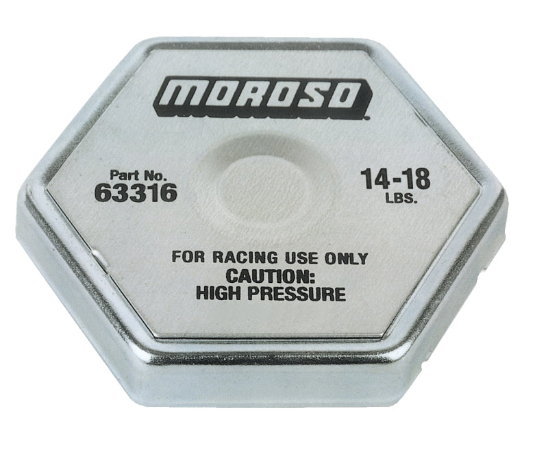 Tapa de radiador Moroso Racing - 14-18 libras