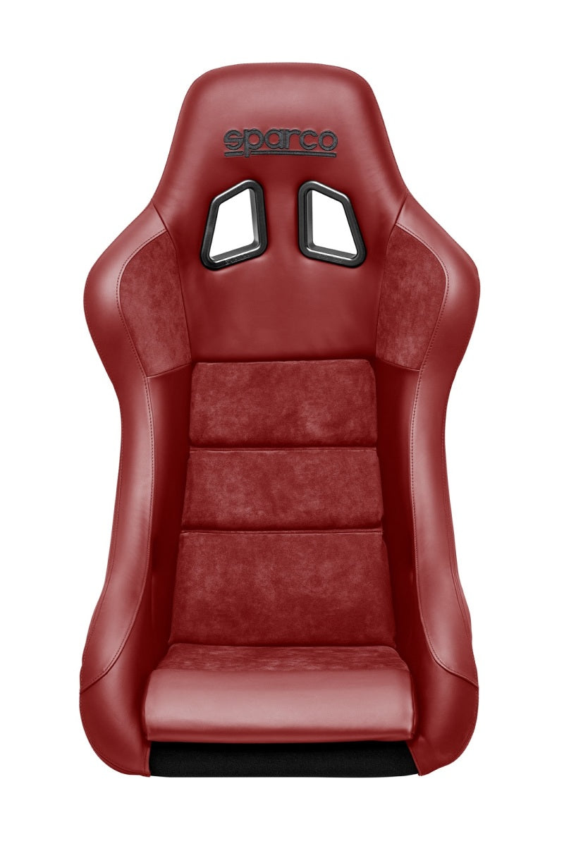 Assento Sparco QRT Performance Couro/Vermelho Alcantara (deve usar montagem lateral 600QRT)