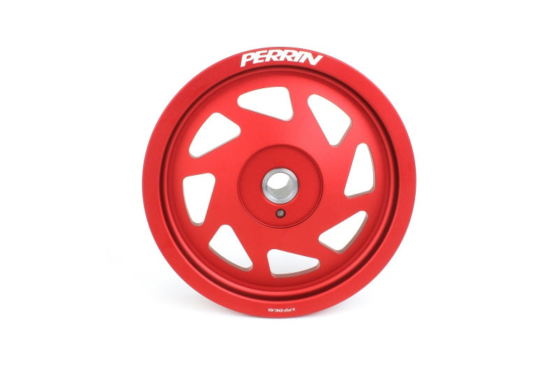 Perrin 19-21 Subaru WRX / 16-18 Forester Polea de manivela ligera (motores FA/FB con cubo grande) - rojo