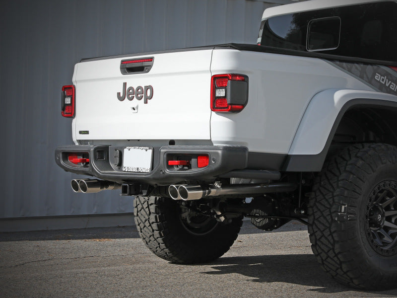 aFe Vulcan Series 3in 304SS Cat-Back 21 Jeep Gladiator V6-3.0L (td) - Ponta polida dupla