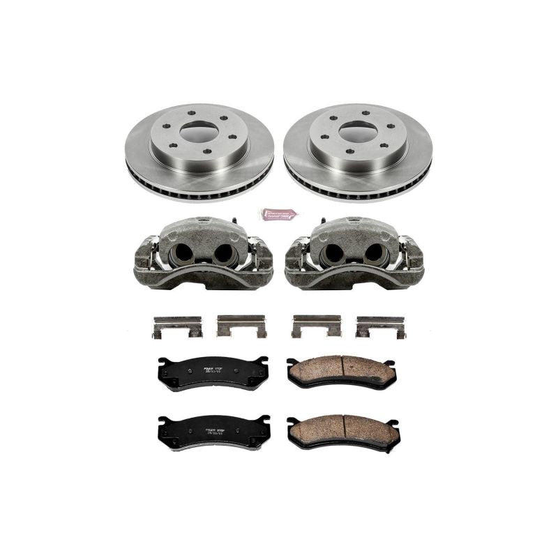 Power Stop 02-06 Cadillac Escalade Kit de frenos delanteros especiales para automóviles con pinzas
