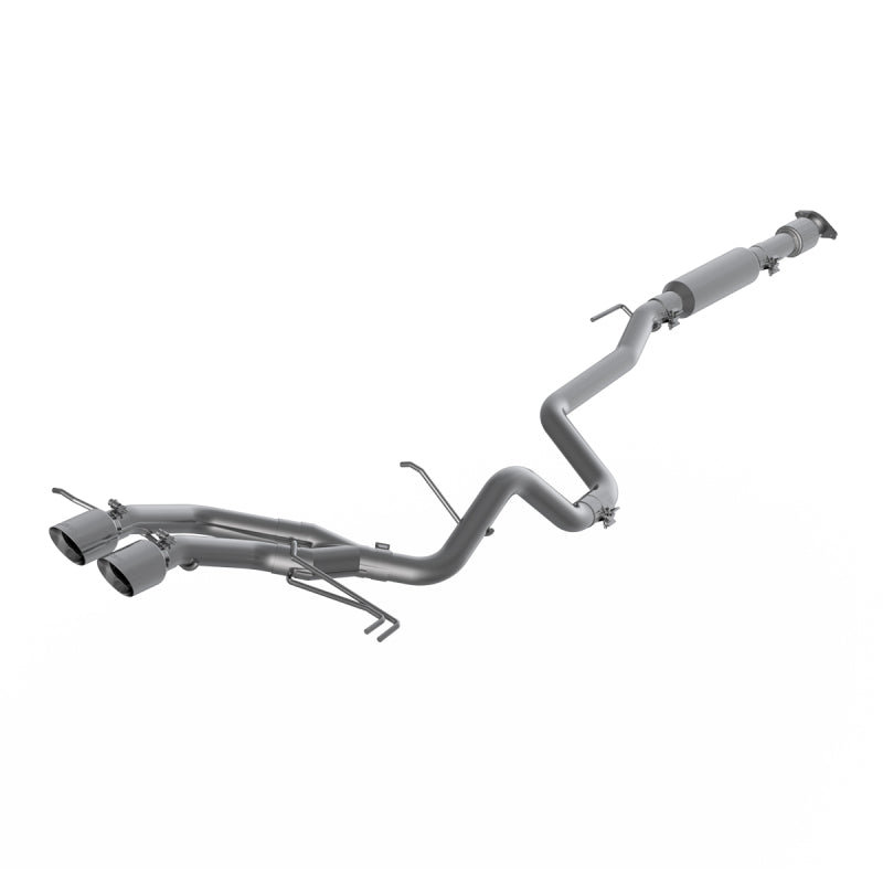 MBRP 13-18 Hyundai Veloster Turbo 4.0in OD Puntas Dual Outlet 2-1/2in AL Cat Back