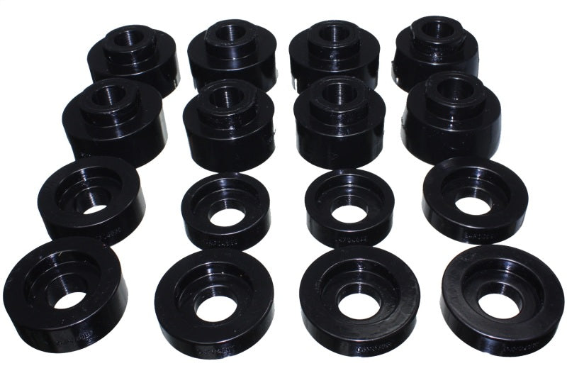 Suspensão Energy 08-16 Ford F-250/F-350/F-450/F-550 Super Duty Cabine Dupla Conjunto de montagem de corpo preto