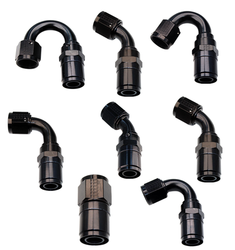 Extremidade da Mangueira Fragola -12AN Race-Rite Crimp-On 120 Graus