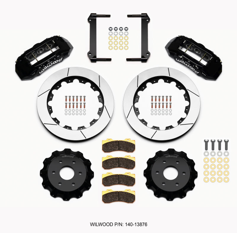 Kit frontal Wilwood TX6R 16,00 pol. Preto 1999-2014 GM Truck/SUV 1500