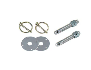 Longacre Racing - Kit de pinos do capô de aço 3/8" - 24 2/pacote (23600)