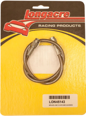 Longacre Racing - Mangueira de freio trançada - Mangueira 3AN (45143)