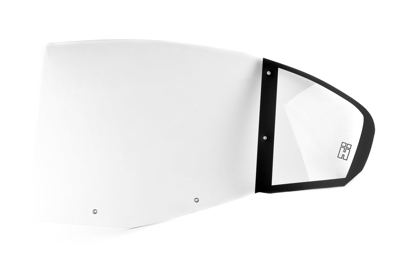 HARD Motorsport - BMW E46 SEDAN Abrasion Resistant Polycarbonate Rear Door Windows - PAIR (E46RWINDW4D)