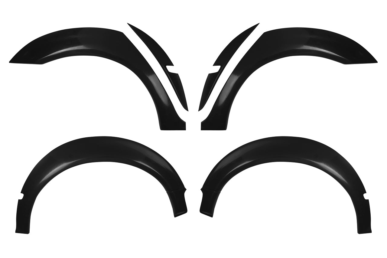 HARD Motorsport - BMW E46 Sedan M3-Style Motorsport Fender Flares- FULL SET (E46FLARE4D.FULL)