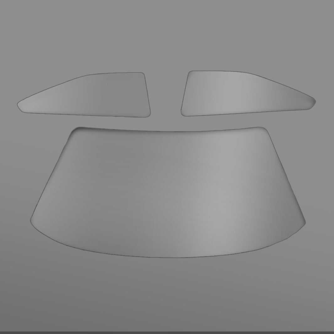 HGK Racing - Corvette C6 Lexan (Sapphire Coated) Door Window Set