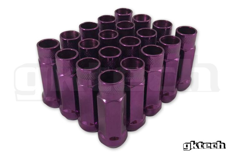 GKTech - PURPLE - OPEN ENDED LUG NUTS (PACK OF 20)