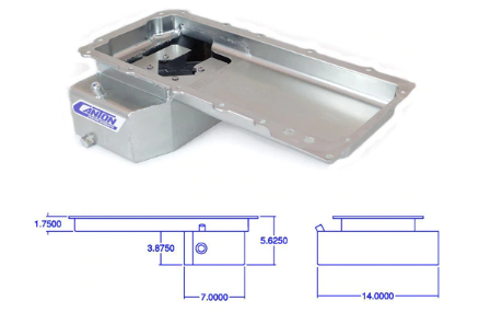 Canton - GM LS1-LS6 5-5/8" Deep Front Sump Road Race and Drift Pan