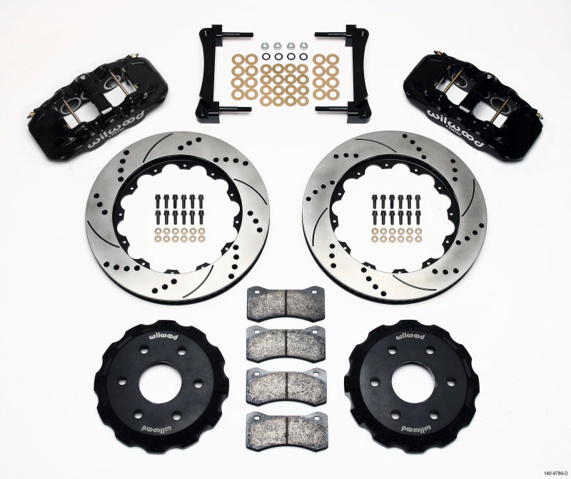 Wilwood AERO6 Kit de camión delantero 14.25in perforado 1999-2014 GM Truck/SUV 1500