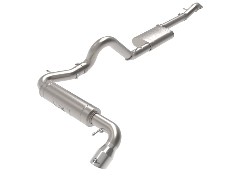 aFe Apollo GT 3in 409 SS Cat-Back Escape 2021 Ford Bronco L4-2.3L (t)/V6-2.7L (tt) com pontas polidas