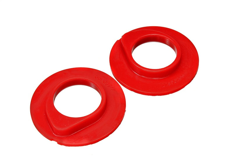 Energy Suspension 90-96 Ford F-150/Ford Bronco Juego de aisladores de resorte helicoidal delantero - Rojo