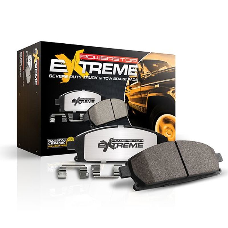 Power Stop 21-22 Ford F-150 dianteiro Z36 caminhão e pastilhas de freio de reboque c/ ferragens