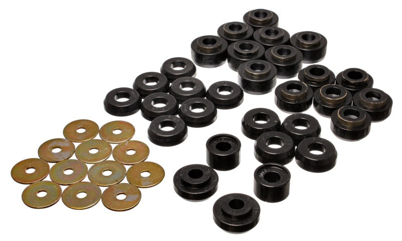 Energy Suspension Chevrolet 4 portas Black Body Mounts (Recomendado para Polícia/Táxi/Corrida)