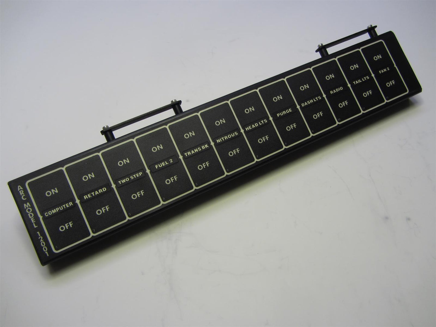 Auto Rod Controls - 12 Switch Dash Mount Black (12001SR)