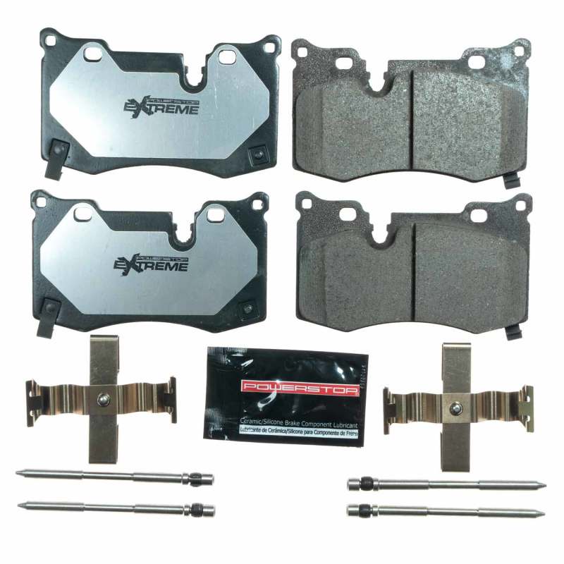 Power Stop 2020 Chevrolet Corvette C8 Base Traseiro Z26 Extreme Street Pastilhas de Freio com Hardware