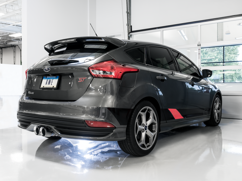 Escape Cat-back AWE Tuning Ford Focus ST Touring Edition - sem ressonância - pontas cromadas prateadas