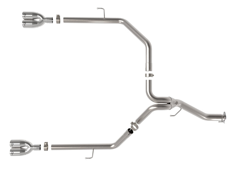 aFe Vulcan Series 3in 304SS Cat-Back 21 Jeep Gladiator V6-3.0L (td) - Ponta polida dupla
