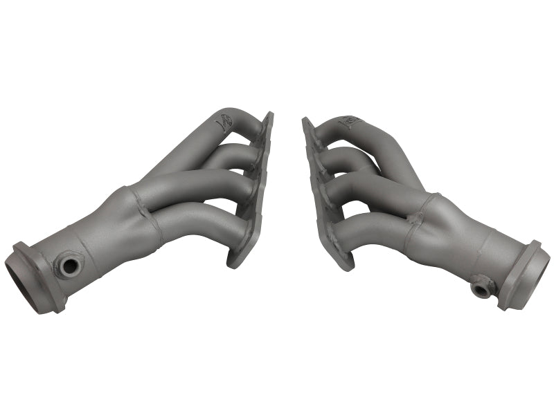 aFe Twisted Steel 304SS Short Header 15-22 Dodge Challenger SC V8-6.2L / 6.4L HEMI Titanium Coating