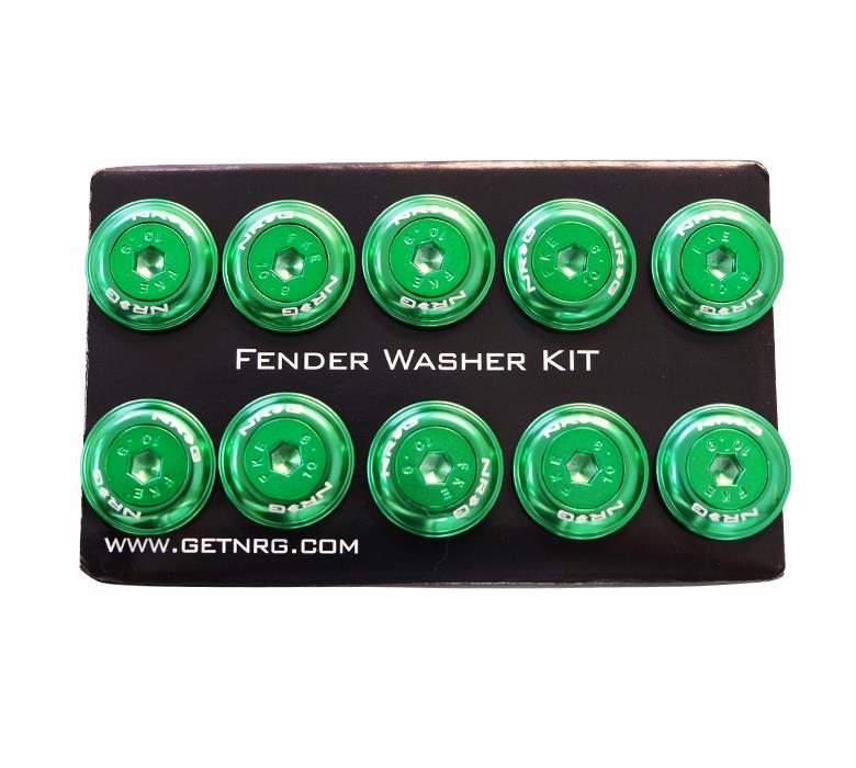NRG - FENDER WASHER KIT; RIVETS FOR PLASTIC; COLOR MATCHED; SET OF 10