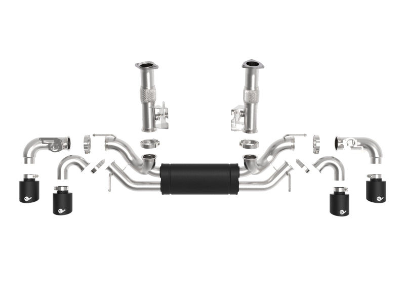 aFe MACH Force-Xp 3in to 2-1/2in 304SS Cat-Back 2020 Chevy Corvette (C8) 6.2L - Ponta preta