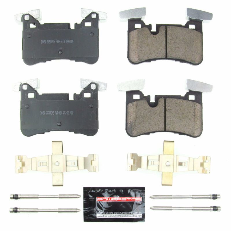 Power Stop 2012 Mercedes-Benz C63 AMG trasero Z23 Evolution Sport Pastillas de freno con hardware